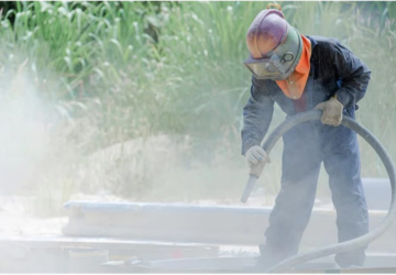 Manutenção e repintura preventiva de pisos e estruturas